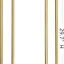 Gold Plant Stand Indoor Tall - 2 Tier White Marble Top Side Table, 29.5 Inch Modern Round Metal End Table for Living Room Corner, Small Bedside Tables for Entryway & Bedroom (11x11, Gold)