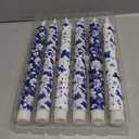 Baquler 6 Pcs Christmas Chinoiserie Flameless Candles 10.6 Inch Blue and White Battery Operated Led Candlesticks Chinoiserie Decor for Christmas Centerpiece Xmas Party Decor Holiday Gifts