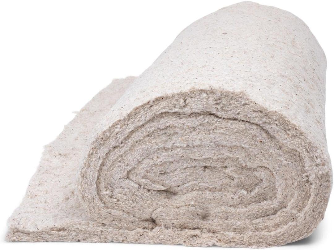 27 Premium Cotton Upholstery Batting Made in USA (3 Yards), Off White
