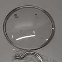 9.1-In Tempered Glass Lid Replacement for Instant Pot Lid 6 Quart, Compatible with 6QT Instant Pot Multicookers, Cooking Pot Lid Accessories, Stainless Steel Handle and Rim, Clear