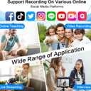 OSA Wireless Lavalier Microphone, Wireless Microphone for iPhone, Android Phone, Camera, Clip-on Plug & Play Auto-sync and Noise Reduction for Video Recording, Interview