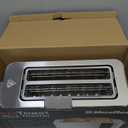 Mueller UltraToast Full Stainless Steel Toaster 4 Slice, Long Extra-Wide Slots for Bagels and Waffles, 6 Browning Levels, LED Display, Cancel/Defrost/Reheat Functions & Removable Tray, Kitchen Gadgets