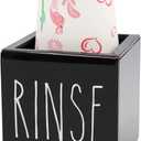 Black Acrylic Dixie Cup Dispenser, Disposable Paper Cup Dispenser Storage Holder, 3/5 oz Dixie Cup Holder, Bathroom Paper Cup Rinse Organizer, Disposable Cup Caddy, Water Dispenser Cup Holder (1 Compartment)