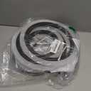 GooComfy Modern LED Ceiling Light Fixture, 22" Dimmable Semi Flush Mount Ceiling Light with Remote & App Control 4 Ring Ceiling Lamp for Dining Room, Kitchen, Living Room, Bedroom, Office, Black