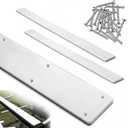 2 Pcs Hdpe Trailer Bunk Glides Boat 48" x 3", 60" x 4", 60" x 5" Heavy Duty Trailer Bunk Slide Pads Enders with Screws and 12 Holes Smoother for Support Loadings Launches Easier