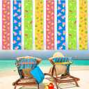 Boao 8 Pack Towel Bands for Beach Chair, Pool & Cruise Essentials, Elastic and Windproof, Towel Chair Clips Lounge Strap Holder, Cruise Ship Accessories (Lovely Style)