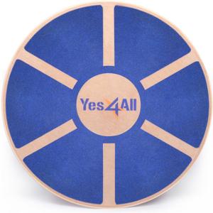 Yes4All Versatile Wooden Wobble Balance Board, Balance Trainer for Mobility Training, Standing Desk, Core Training, Exercise Balance Stability Trainer
