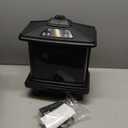 18-inch Freestanding Electric Fireplace, Equipped with 1500W/1650W Electric Wood Fireplace Flame Effect, Featuring Realistic Flames, 3-Second Quick Heating, Remote Control, and Adjustable Lighting (PTC-1506L)