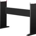 Adjustable Keyboard Stand Fit for Digital Piano Width from 8.4 to 12 Inches, Wooden Keyboard Stand Compatible for 76/88 Keys Piano, Black