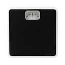 Taylor Analog Bath Scale, Classic Dial Body Weight Monitor, Mechanical Non-Digital Weighing Device with 300 lb Capacity, Battery-Powered Design, Sleek Black Finish for Daily Home Use, Black