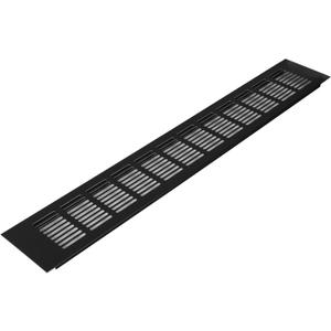 Vent Systems 19.69 x 3.15 (Outer Size) Rectangular Door Vent - Brown Aluminum Vent Cover Toe Kick Vent Cover - HVAC for Home Cabinet Vent - Intake/Exhaust Door Return Air Vent