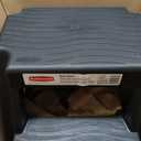 Rubbermaid 2-Step Molded Plastic Step Stool, Lightweight with Slip Resistant Treads and Non-Slip Feet, Black 