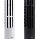 Cabilock Mini Portable Tower Fan Bladeless Electric Cooling Air Conditioner with Oscillating Function for Home Office and Travel White