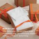Bedsure Twin/Twin XL Comforter Set, White Soft Prewashed Bedding for All Seasons, 2 Pieces GentleSoft Bed Set, 1 Lightweight Comforter (68"x88") and 1 Pillowcase (20"x26")