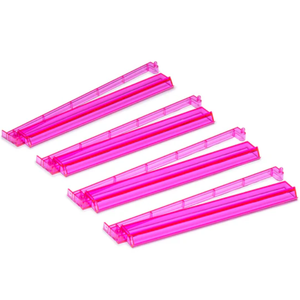 Yellow Mountain Imports Modern Mahjong Racks with Built-in Pushers - Pink - Set of 4
