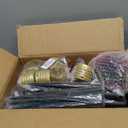 Christmas Lights Jumbo C9 Outdoor Lawn Decorations with Pathway Marker Stakes, 2 Pack 8.5 Feet String Lights Covered Jumbo Multicolored Light Bulb for Holiday Outside Yard Garden Decor, 10 Lights