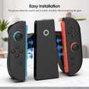 HUIJUTCHEN for Switch 2 Charging Grip,Portable Magnetic Charge Grip for Nintendo Switch 2 Joy-con Controllers,Comfort OEM Controller Charger Holder with USB-C Cable,Indicator Light