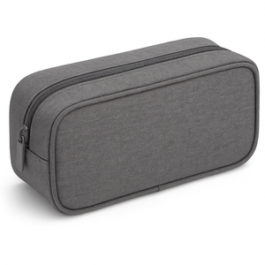 Pencil Case Big Pencil Bag Pouch High Storage Pen Marker Holder Cases Office Stationery Organizer Supplies Makeup Bag Men Women, Gray 10x6x5