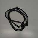 M METERXITY 2-Pack Waterproof Extension Cable, 3 Pin 3.28 Ft/1m Extension Cord Wire with 18AWG IP67 Male and Female Connectors for Outdoor Spotlights/LED Deck Lights [Black]