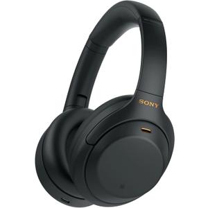 Sony WH-1000XM4 Wireless Premium Noise Canceling Overhead Headphones with Mic for Phone-Call and Alexa Voice Control, Black WH1000XM4