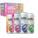 Clean Simple Eats Clear Protein Water, Variety Pack, 8 Pack, 16 oz Cans (EXP: 09/22/2026)