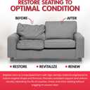 FOAMYFOAM High Density 3 inch Thick, 24 inch Wide, 72 inch Long Upholstery Foam, Cushion Replacement
