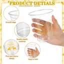 Honeydak 50 Pcs Christmas Cups 12 oz Merry Christmas Plastic Cups Clear Winter Disposable Glasses Xmas Theme Drinking Glasses for Home Xmas Winter Holiday Party Favors Kitchen Supplies Decoration