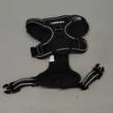 rabbitgoo Dog Harness No Pull with 2 Leash Clips, Adjustable Soft Padded, Reflective Oxford No Choke Pet Vest with Easy Control Handle for Small Dogs, Black, S