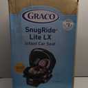 Graco SnugRide Lite LX Infant Car Seat, Lightweight Rear-Facing Seat for Babies 430 lb, 4-Position Adjustable Base, LATCH Installation & ProtectPlus Engineered, Studio, Manufacture Date 11/28/25