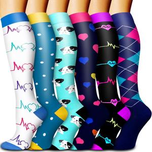4 Pack Copper Compression Socks for Women and Men Circulation-Best Support for Medical, Running, Nursing, Athletic
