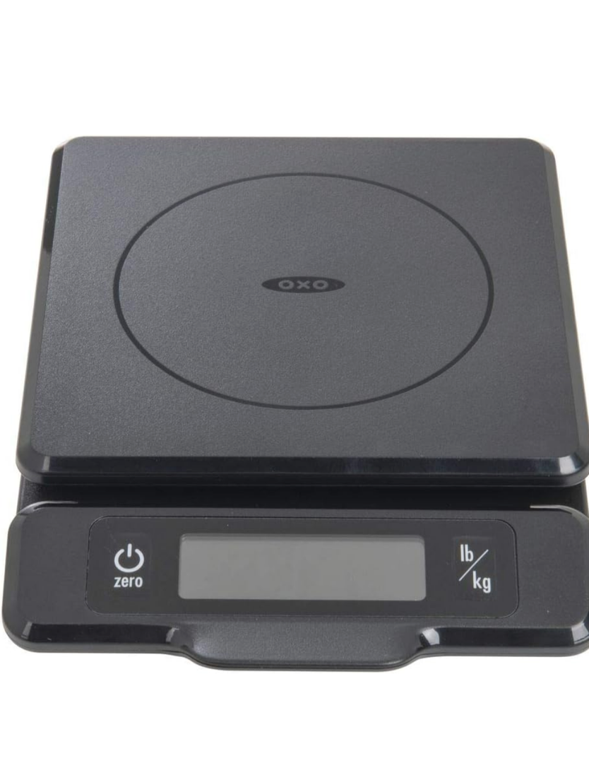 OXO Good Grips 5-lb Kitchen Scale with Pull-Out Display, Black