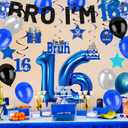 16th Birthday Decorations for Boys, Pre-Strung Bro I’M 16 Banner