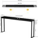 Spice Rack Shelf for Kitchen Stove, Adjustable 27 to 33 Inch Spice Rack Organizer, 4 Level Adjustable Height Stove Top Shelf for Kitchen, Over the Stove Shelf for Curved Stove, Black
