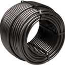 Rain Bird T22-100S Drip Irrigation 1/4" Blank Distribution Tubing, 100' Roll, Black