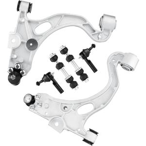 6PCS Front Lower Control Arm + Ball Joint for 98-05 Buick Lesabre Park Avenue Riviera Cadillac Deville Seville Oldsmobile Aurora Pontiac Bonneville Tie Rod Ends Sway Bar Suspension Kit K620291 K620292