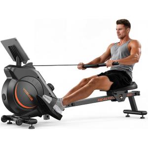 YOSUDA Magnetic Rowing Machine for Home - Rower Machine Use with Bluetooth, App Supported, Rowing Machine for Beginners to Athletes, Comfortable Seat Cushion