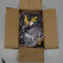 Sopicoz Cast Iron Coat Hooks Pack of 4 Farmhouse Vintage Hooks, Heavy Duty Rustic Wall Mounted Hooks for Hanging Indoors & Outdoors (Black)