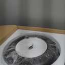 WUZUPS Chandelier Rustic Farmhouse Industrial Round Ceiling Pendant LED Light Fixture with Open Bottom Drum Shade, H 15.7" x W 13.4", Distressed Rust