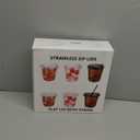 16oz Disposable Stemless Glasses With Strawless Sip Lids,PET Disposable Drinking Cups,Clear Plastic Wine Glasses for Parties Birthday,Wedding,Meeting,Christmas Party Supplies (50, Pink)