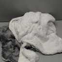 Bedsure GentleSoft Sherpa Fleece Throw Blanket for Couch, Non-Heated, Thick & Warm Cozy Blanket for Winter, Soft Fuzzy Plush Throw Gifts for Women and Men, Grey, 50x60 Inches