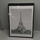 upsimples 18x24 Picture Frame Set of 5, Display Pictures 16x20 with Mat or 18 x 24 Without, Wall Gallery Poster Frames, Black