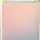 Matte Rectangle Iridescent Translucent Phone Case for iPhone 17 Pro Max 6.9in,Aesthetic Purple Laser Sparkle Slim Rectangled Shape Shockproof Trendy Cover(i17promax 6.9",Matte)