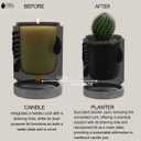 Candle Planter Hug in a Jar Romantic, Aromatherapy Candles - Natural Soy Wax, Long-Lasting 50-Hour Burn, Lavender Scents - Gifts for Him, Her, Couple, Husband and Wife Birthday Gift Ideas, Unique Cool