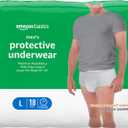 Amazon Basics Incontinence Underwear for Men, Maximum Absorbency, Large, 18 Count (3 Packs)