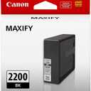 Canon PGI-2200 Genuine Pigment Black Ink Tank, Compatible with IB4120, MB5420, MB5120, IB4020, MB5020, and MB5320 Printers