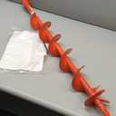 Double Spiral Earth Auger Bit 4 x 36, Post Hole Digger with 7/8" Drive Drill
