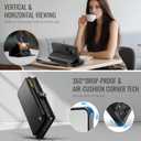 Defencase for Samsung Galaxy S24 Ultra Magnetic Wallet Case Compatible with Magsafe with RFID Blocking Zipper & Card Holder Women, PU Leather Detachable Phone Case for Galaxy S24 Ultra 6.8", Black