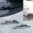 Front Side Fender Trim Chrome Finisher side marker Emblem Moulding fits BMW X3 X4 F25 F26 Replaces# 51117338569 51117338570
