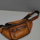 Genuine Leather Fanny Pack for Men and Women Vintage Handmade Leather Waist Bag Sling Bag Sling Backpack Purse Hip Crossbody Bag (Brown)