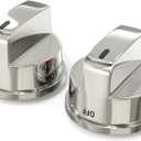 2PCS EBZ37189609 Oven Range Knob Replacement Compatible with LG LRG30355ST LRG30357ST LRG30855ST, Replaces AP4450343 1463914 AH3534128